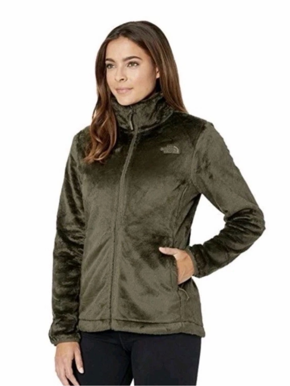 The North Face Women's Olive Green Fleece Jacket Small